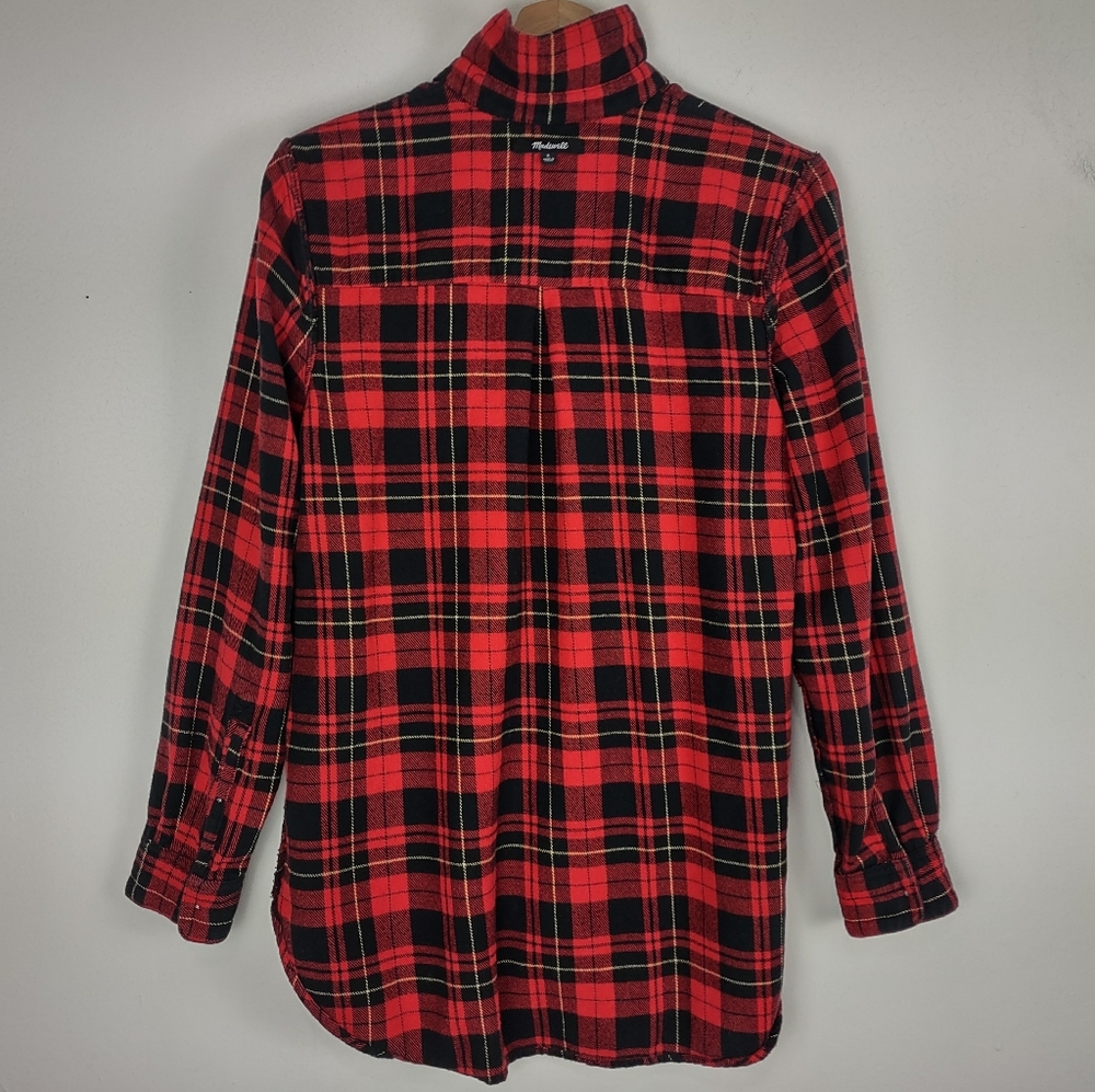 Madewell Classic Ex-Boyfriend Flannel Shirt In Kirtling Plaid - Picture 10 of 16